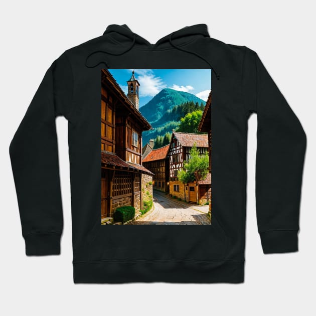 Gorgeous German Towne in the Middle Ages Hoodie by CursedContent
